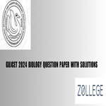 GUJCET 2024 Biology Question Paper with Answer Key PDF March 31 ZPYP
